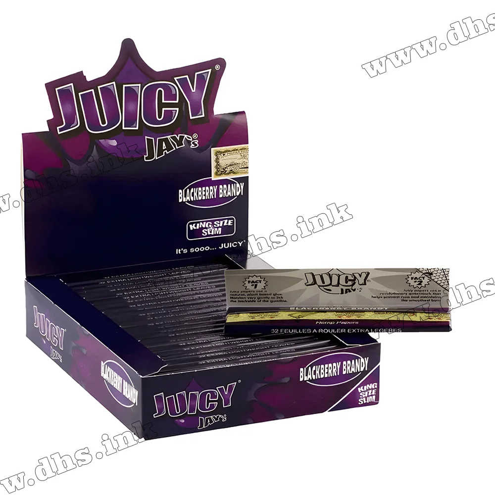 Папір для самокруток Juicy Jays King Size Blackberry Brandy в уп. 32 шт